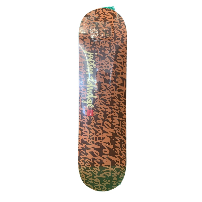 Chocolate Justin Eldridge Script Pattern 8″ Classic Skateboard Deck