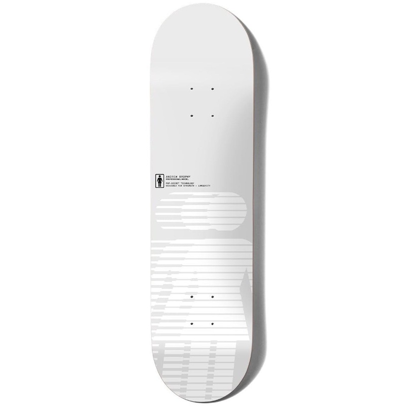 GIRL HERO POP SECRET CARBON FIRBRE TOP DECK  (8.5″) 8.5″