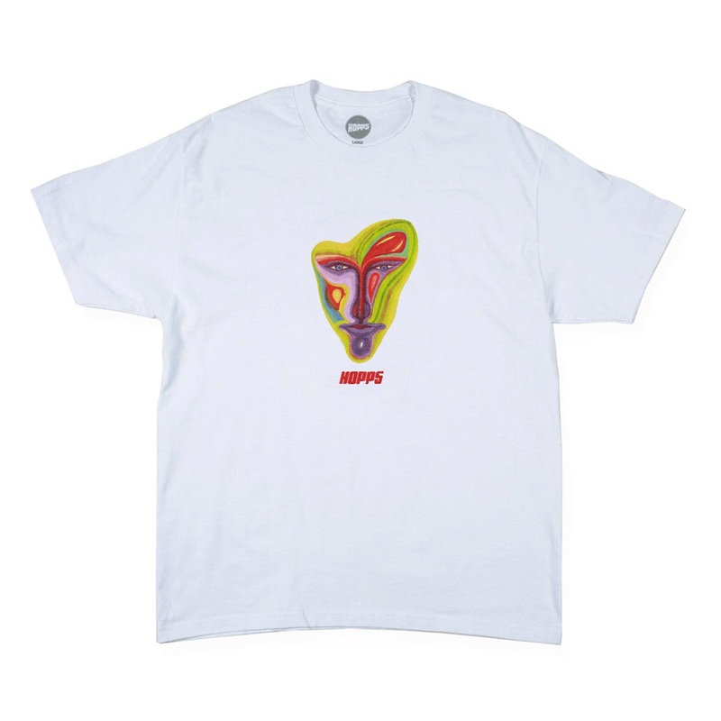 Hopps Skateboards Jennifer Traub Artist Series Tee White S