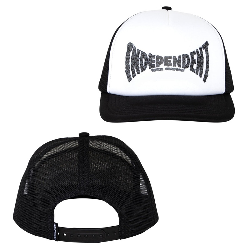Independent Trucker Skull Span Cap – White/Black
