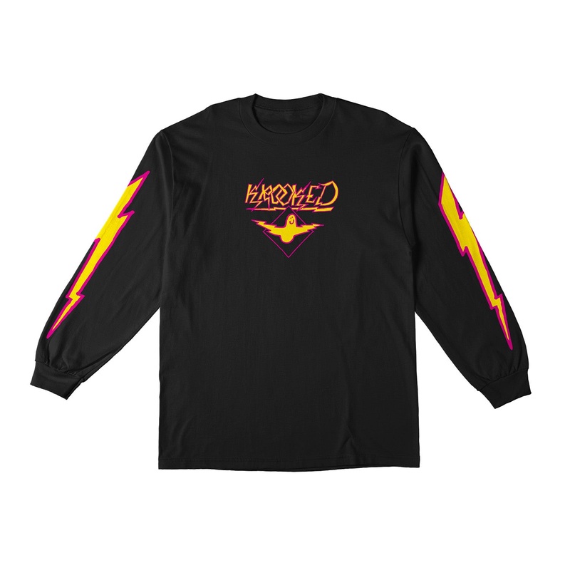 Krooked Bird Lightning Long Sleeve T-Shirt S Black