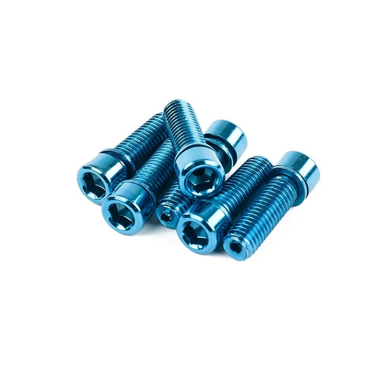 Mission BMX Hollow Stem Bolts 26mm – Blue