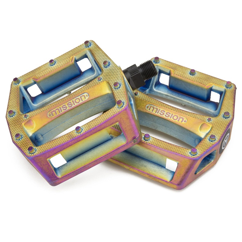 Mission BMX Impulse PC Pedals – Oil Slick