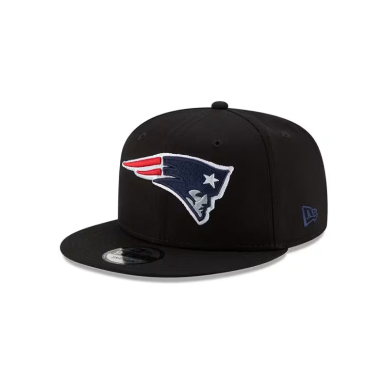 New Era New England Patriots Black/White 9FIFTY Snapback Hat