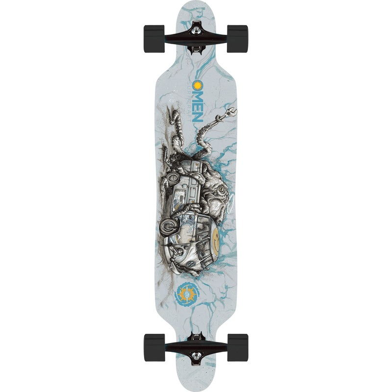 Omen: 42″ Kanagawa Kombi Longboard Skateboard Complete