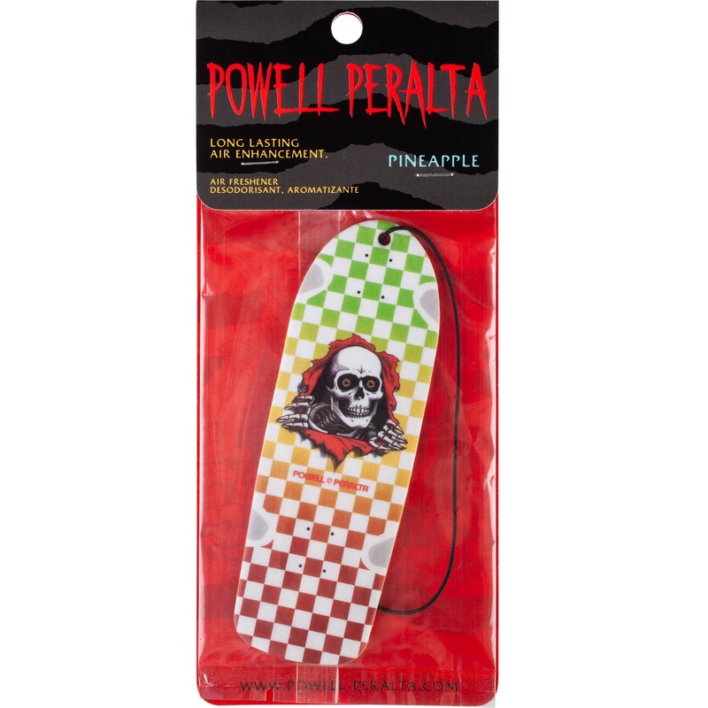 Powell Peralta Ripper Checker Rasta Fade Air Freshener – Pineapple Scent