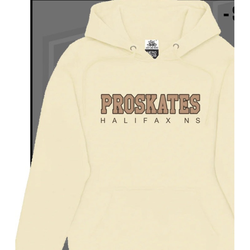 Pro Skates Collegiate Hooded Sweater – Ivory Small