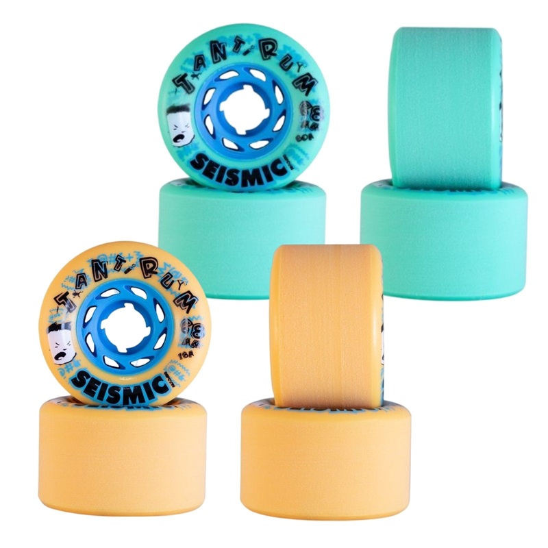 Seismic: 68mm Tantrums Defcon Longboard Skateboard Wheel 78a Mango Defcon