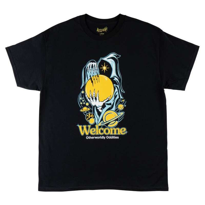 WELCOME SPACE WIZARD TEE BLACK MEDIUM