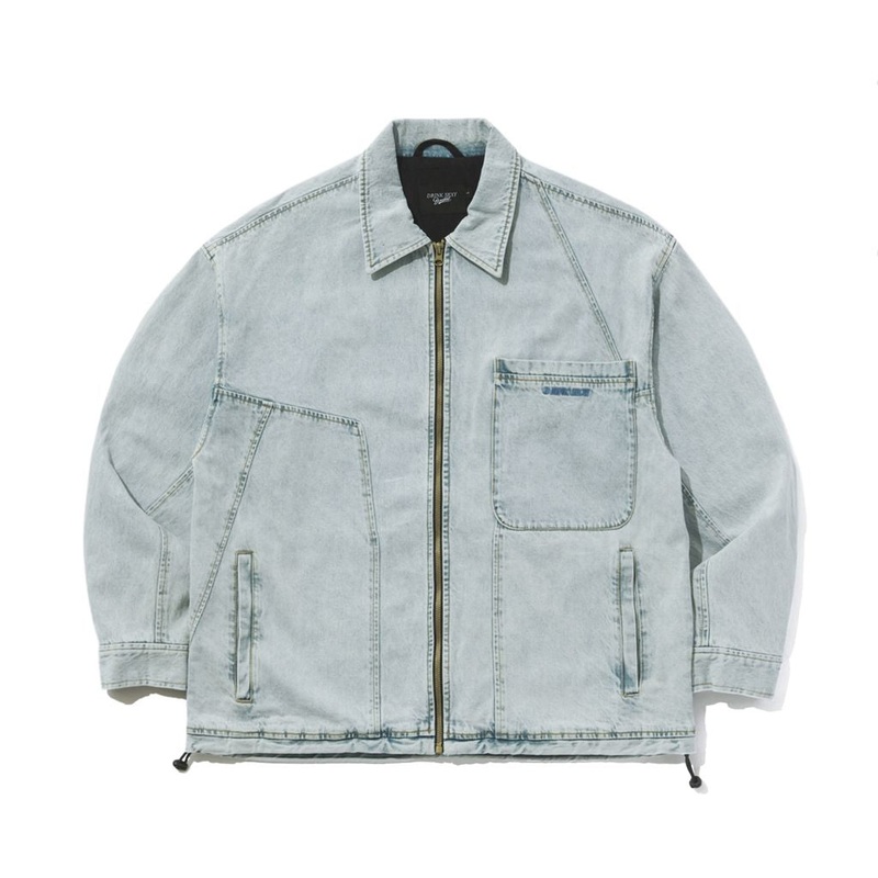 BSRabbit x Drink Sexy wax real denim collar jacket light blue Extra large