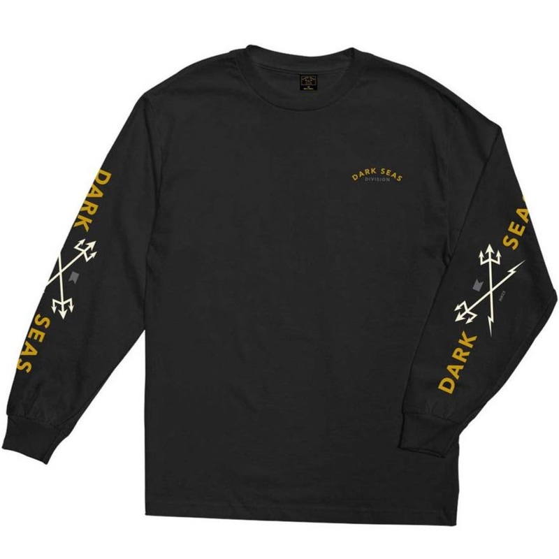 DARK SEAS HEADMASTER LS TEE BLACK SMALL