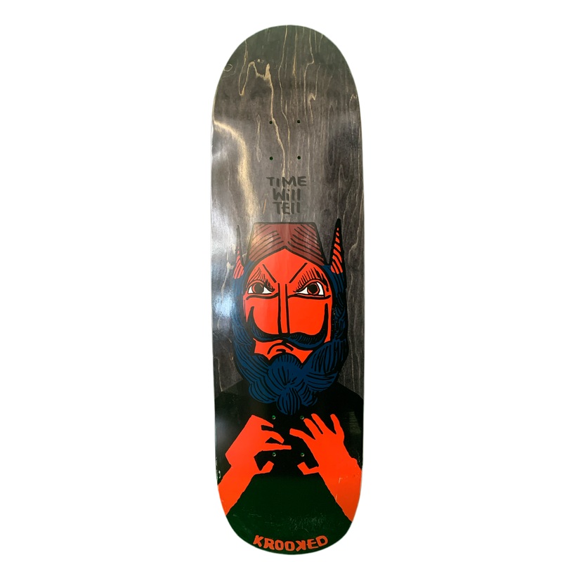 Krooked Time Will Tell 9.25″ Shaped Classic Skateboard Deck