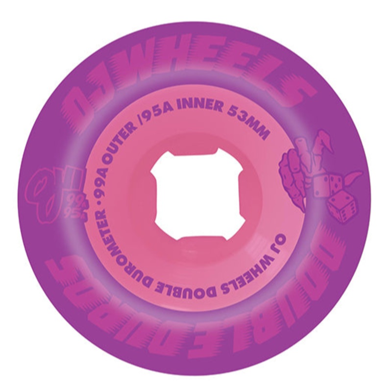 OJ WHEELS DOUBLE DURO PURPLE 99A/95A (53M) 53MM