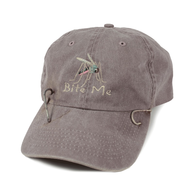 Vintage Bite Me Strapback Hat Purple With Hooks