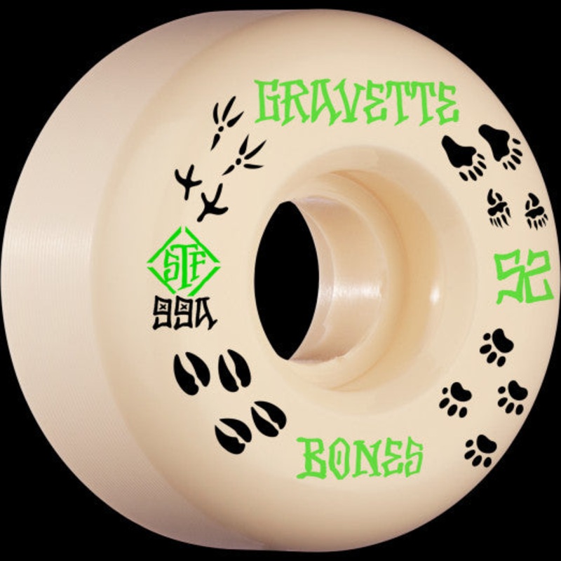 BONES STF WHEEL – GRAVETTE TRAPPER V2 LOCKS 99A (52MM/53MM) 52MM