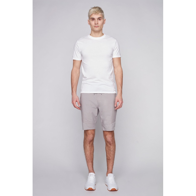 CASH – Mens Ripstop Moto Stitch Short – Light Grey 28(XS)