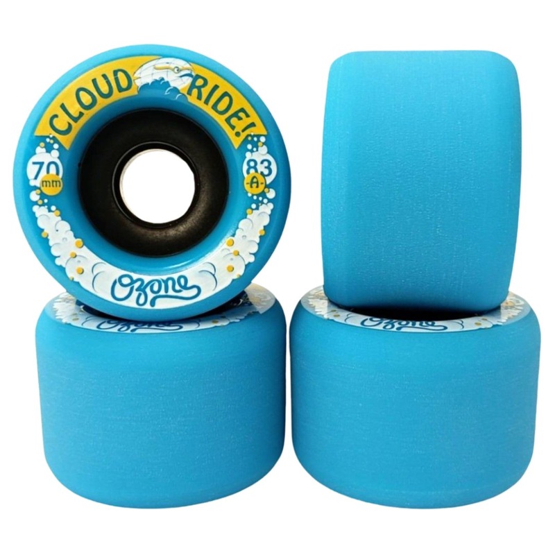 Cloud Ride: 70mm Ozone Longboard Skateboard Wheels 70mm Stoneground 83a