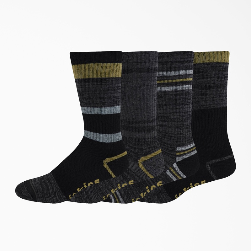 Dickies Striped Crew Socks – Green Moss Stripe