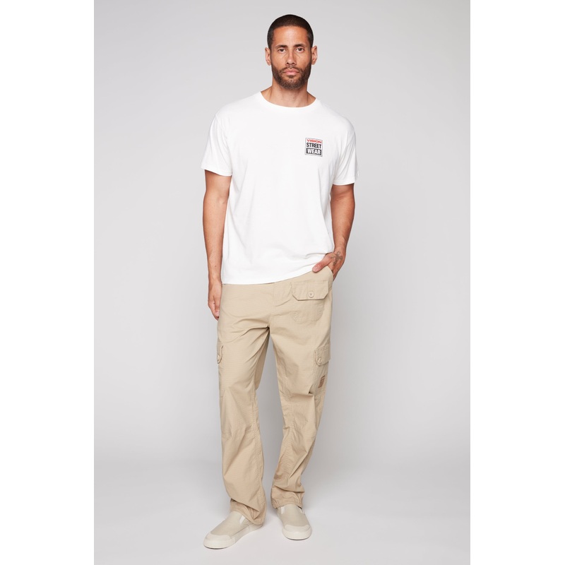 GELFAND – Loose Fit Cargo Pant with Adjustable Hems – Tan Ripstop 28