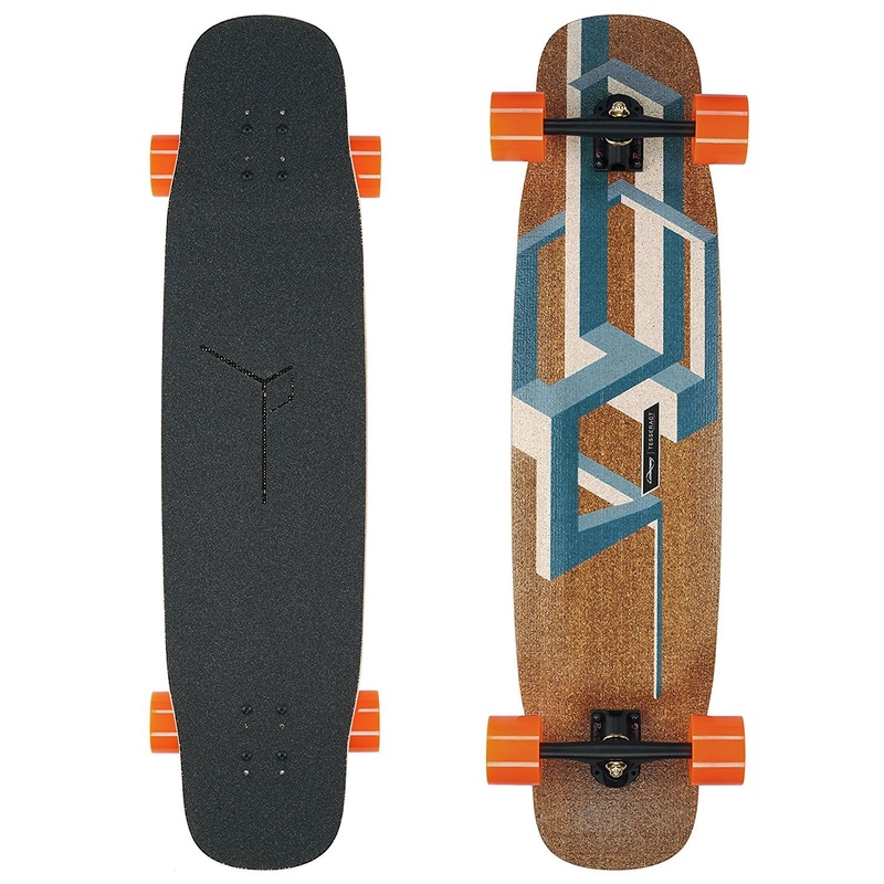 Loaded Basalt Tesseract Bamboo Complete Longboard – Dark Blue Orangatang In Heat 75mm/80a Wheels