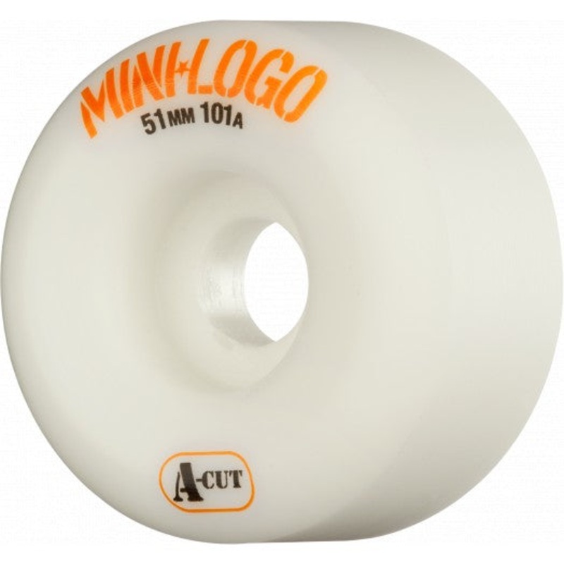 Mini Logo Wheels A-Cut 51mm 101a – White (Set of 4)