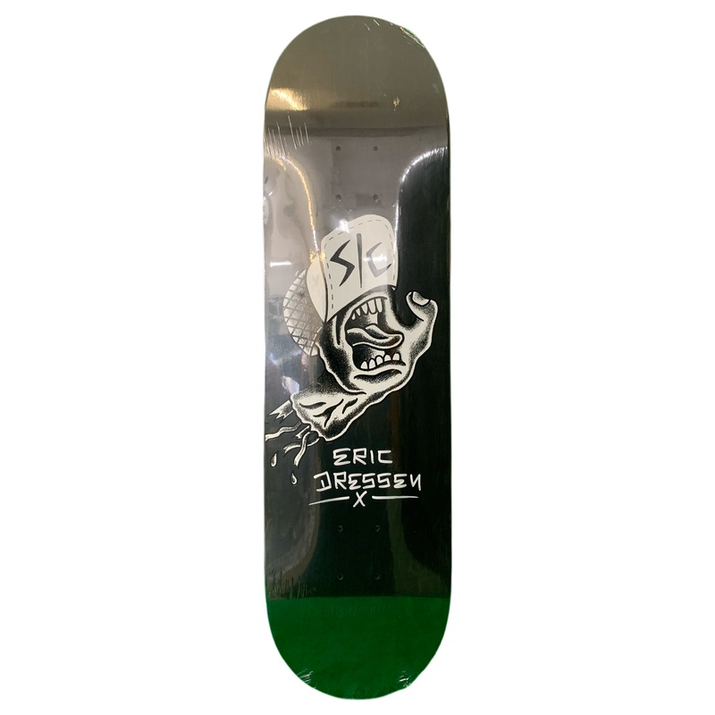 Santa Cruz Eric Dressen Signed Hand Pro Black Size 8.5″ Classic Skateboard Deck