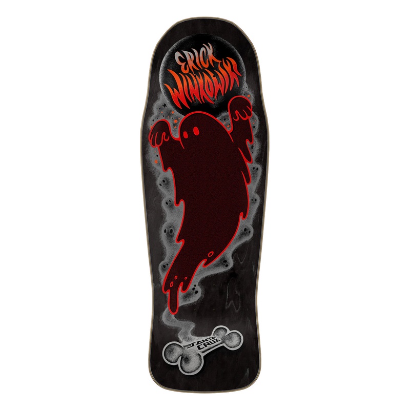 Santa Cruz Winkowski Ghost Shaped Skateboard Deck – 10.34 Black