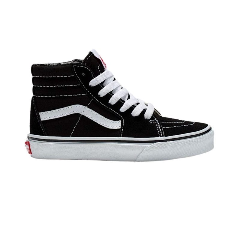 Vans Kids Sk8-Hi (Black/White) 12Y
