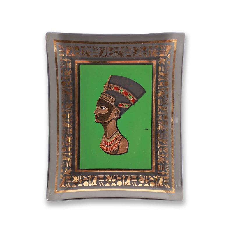 Vintage Queen Nefertiti Ash Tray Black Small