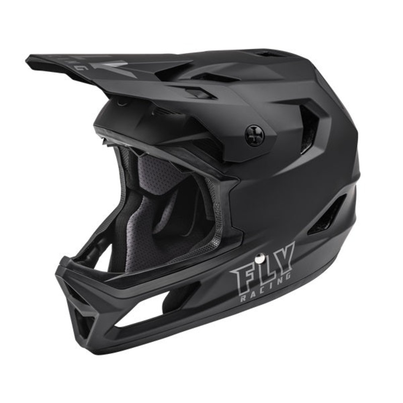 Fly Racing Youth Rayce Full Face Helmet – Matte Black Y-Small Black