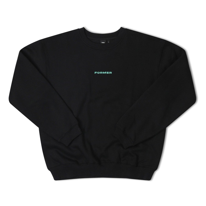FORMER CRUMBS CREWNECK BLACK MEDIUM