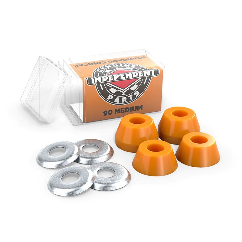 Independent Conical Medium 90a Orange Set of 2 Bushings