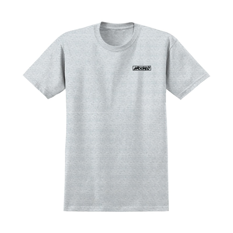 Krooked Moonsmile Raw T-Shirt M Ash/Black