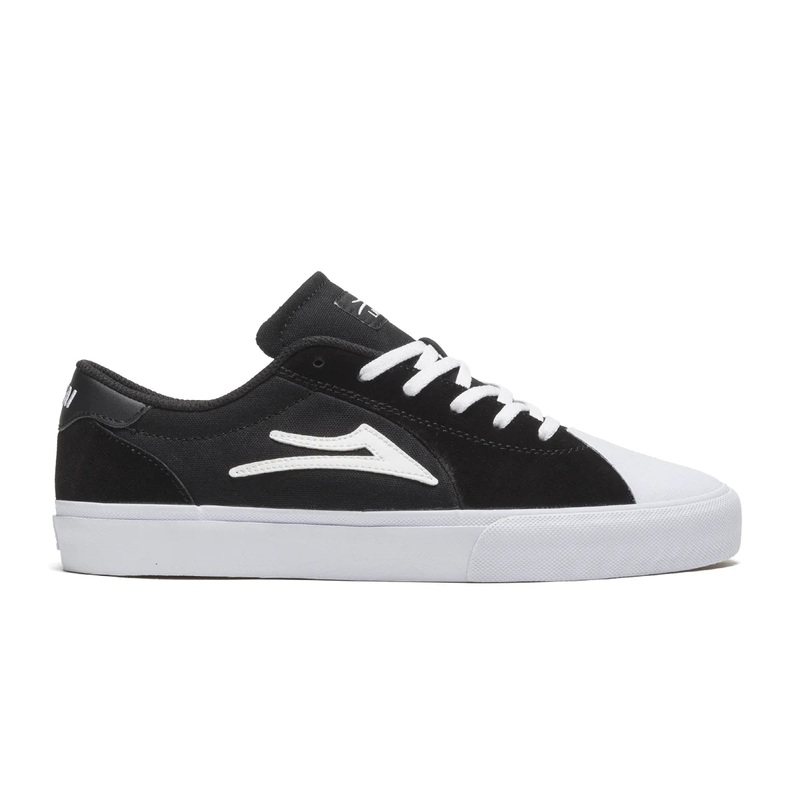 Lakai Shoes Flaco II – Black/White Suede 9 Black