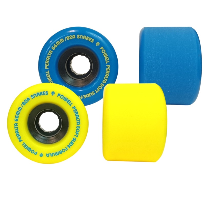 Powell Peralta: 66mm Snake 82a Longboard Skateboard Wheel 82a Blue