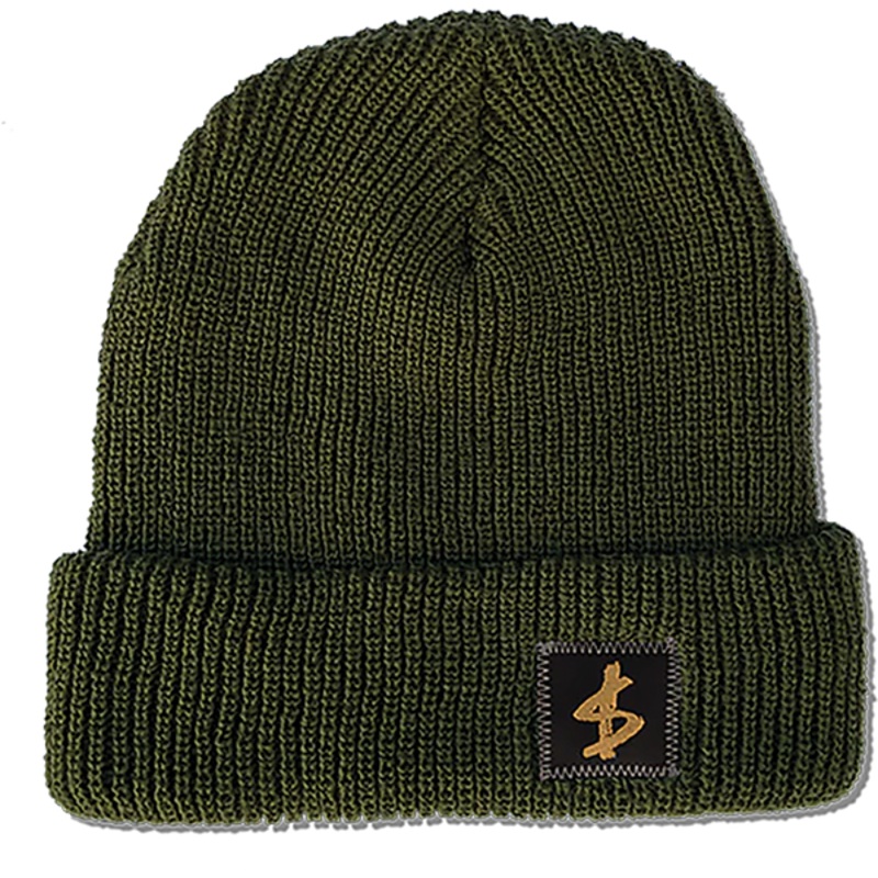 SLAVE STANDARD LABEL BASIC BEANIE SURPLUS GREEN