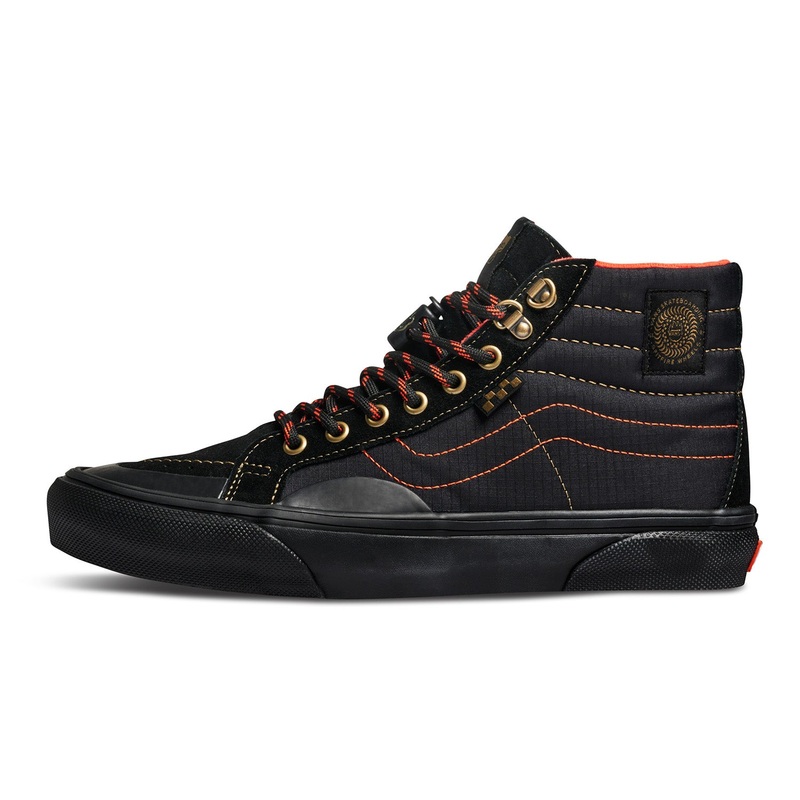 Vans X Spitfire Skate Sk8-Hi Reissue 6 Black/Flame