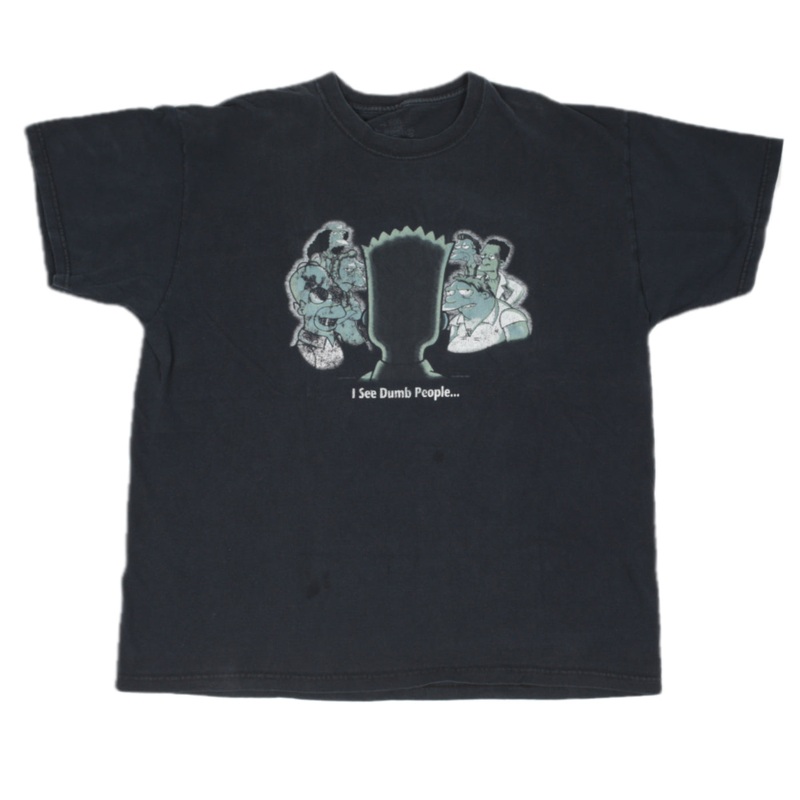 Vintage Bart Simpson I See Dumb People Tee XL