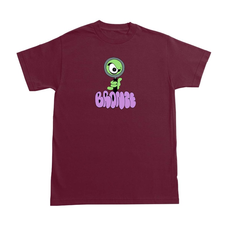 Bronze 56k Magnify T-Shirt – Burgundy Small