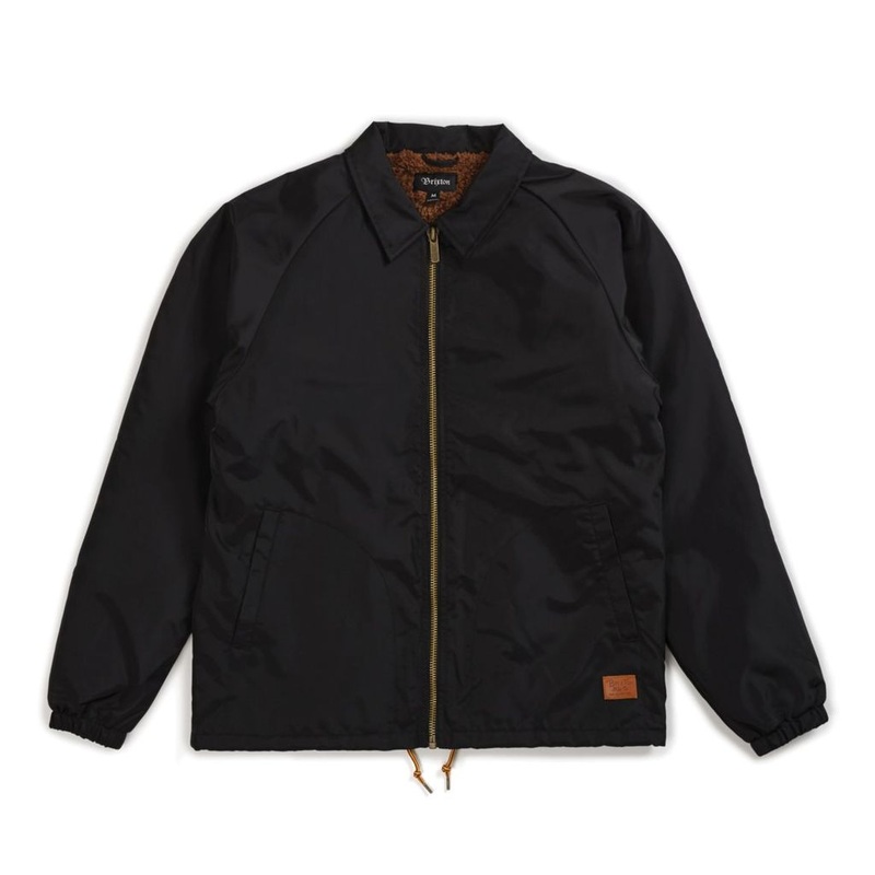 CLAXTON COLLAR SHERPA JACKET BLACK SMALL