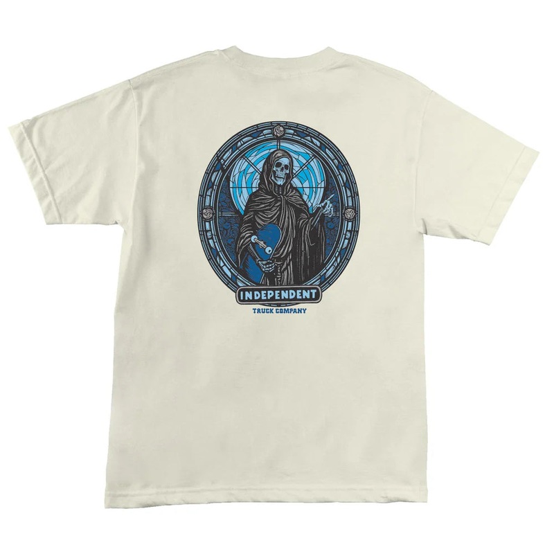 INDEPENDENT T-SHIRT ITC STAINED CREAM MEDIUM