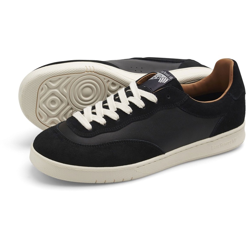 LAST RESORT CM001 LOW LEATHER SUEDE BLACK/WHITE 8