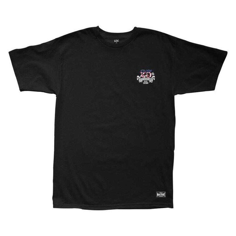 LOSER MACHINE X ZERO ANNIVERSARY STOCK TEE BLACK MEDIUM
