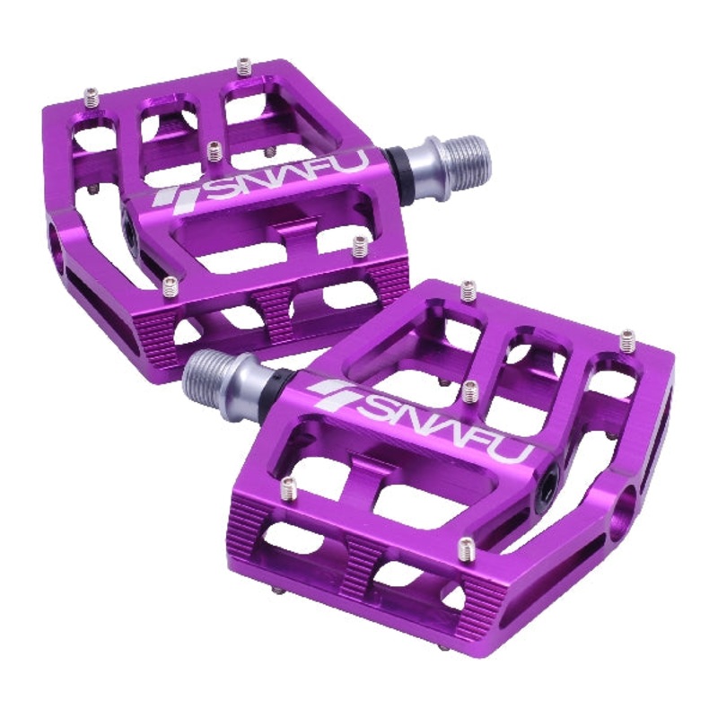 Snafu BMX Cactus Pedals – Purple