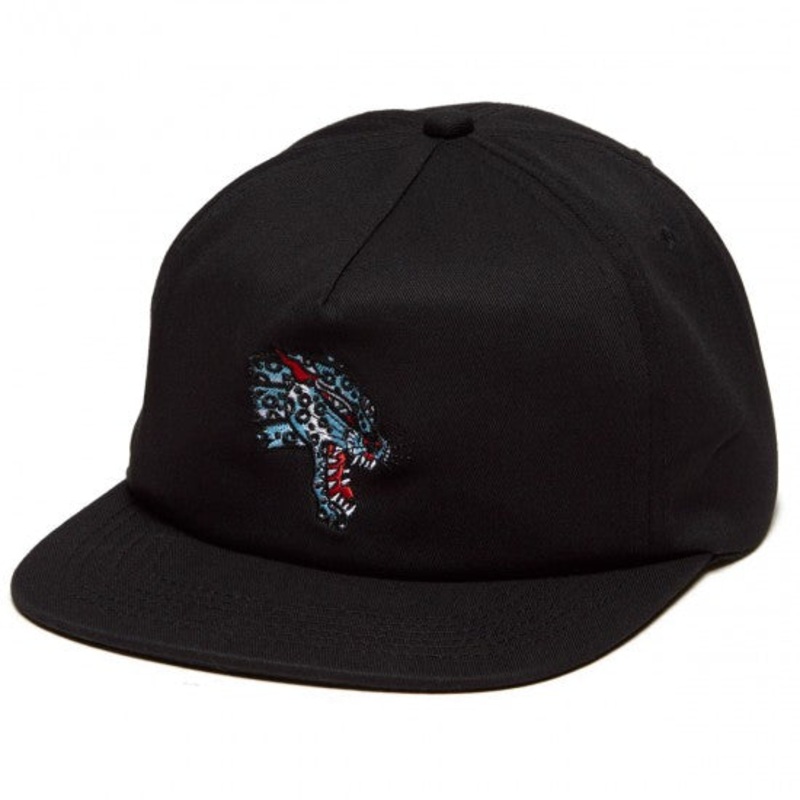 THRASHER LEOPARD MAG SNAPBACK BLACK