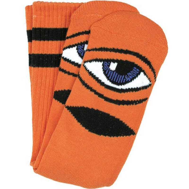 TOY MACHINE SOCKS SECT EYE ORANGE