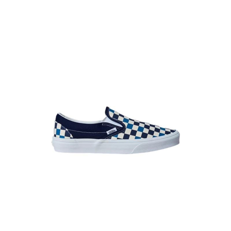 Vans Classic Slip On Checkerboard (Tri-Tone Check Navy) M9/W10.5