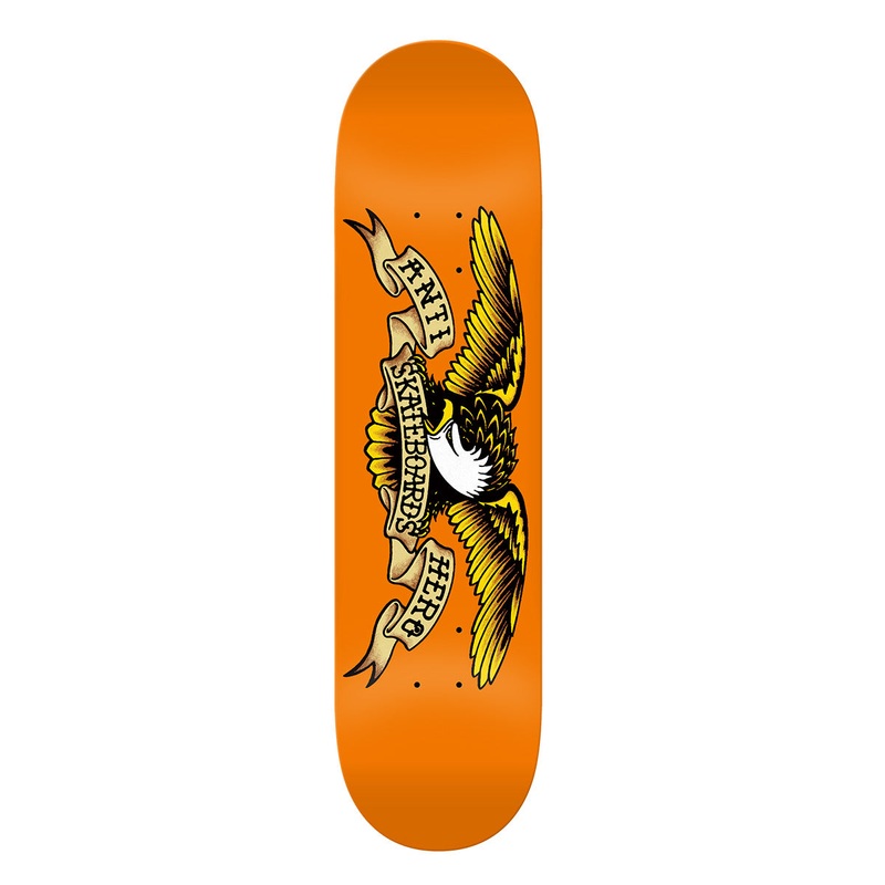 Antihero Classic Eagle Deck 9″ Orange