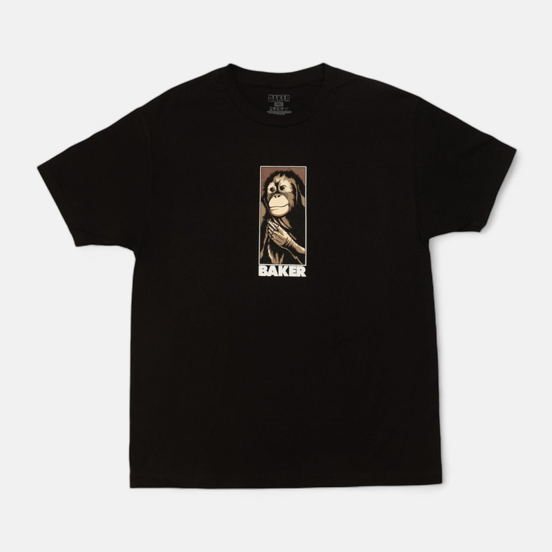 BAKER ANDREW REYNOLDS SMOKING MONKEY T-SHIRT BLACK MEDIUM