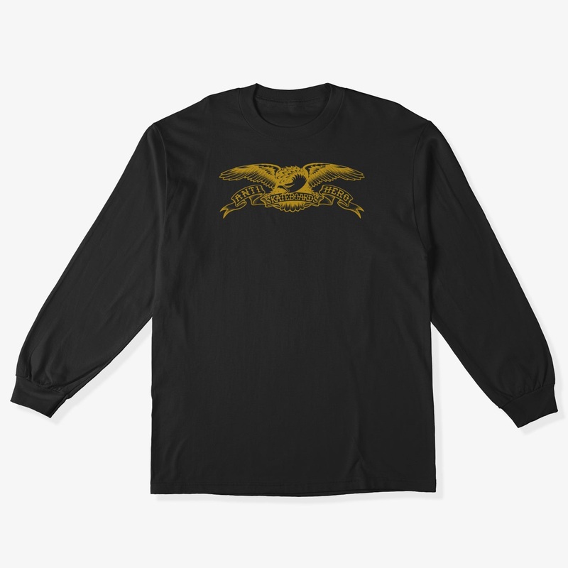 Basic Eagle Long sleeve (Black/Orange) SMALL